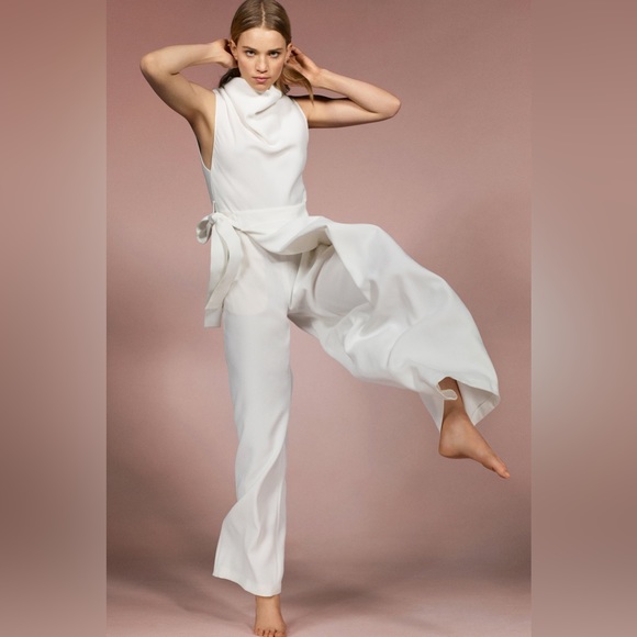 Zara jumpsuit white romper kaftan - Picture 5 of 13